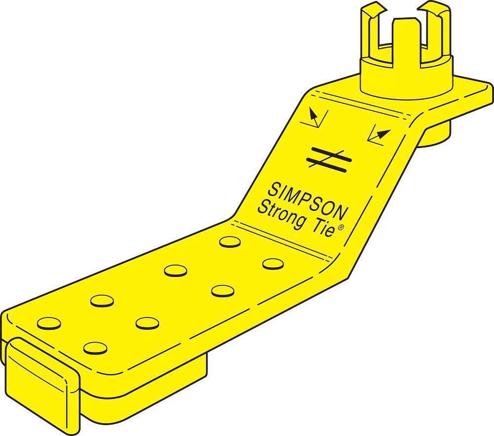 AnchorMate®Anchor Bolt Holder, Size: 1/2" Yellow