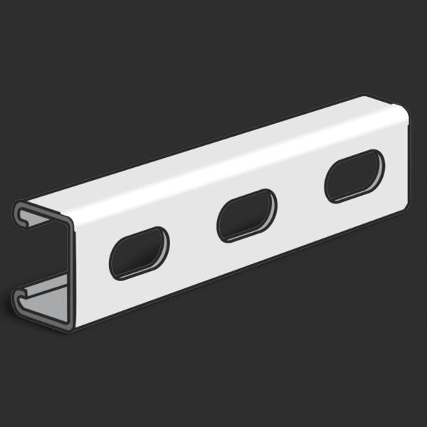 Shallow Slotted Strut Channel 12GA (1-5/8"x13/16")