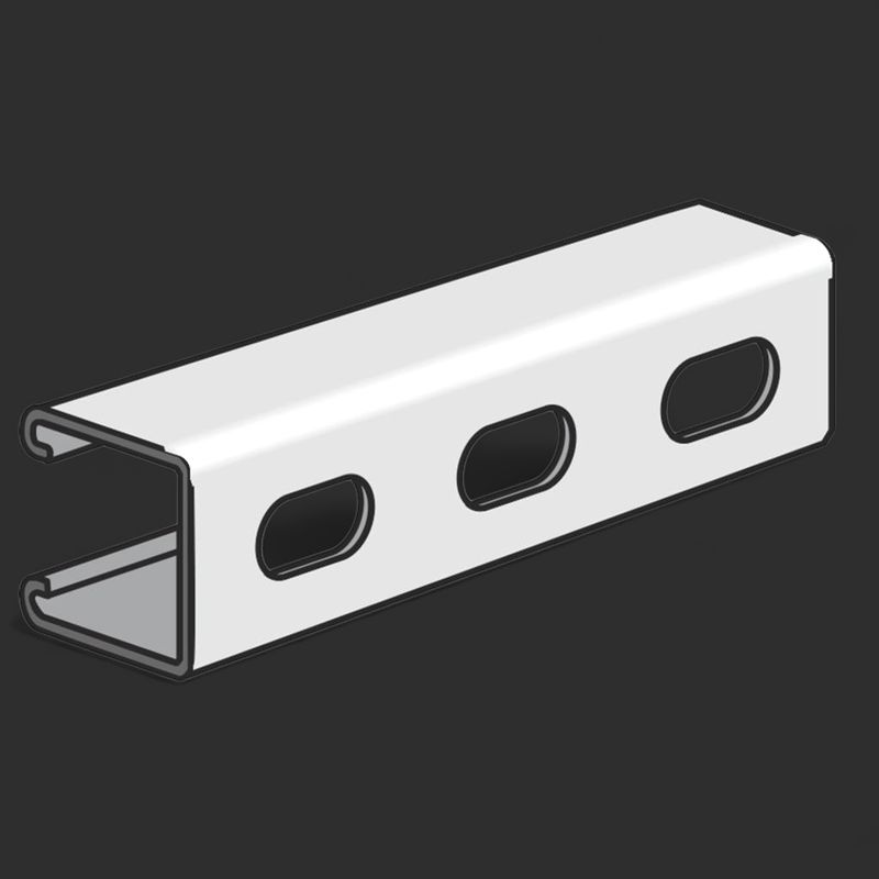Deep Slotted Strut Channel 12GA (1-5/8"x1-5/8")