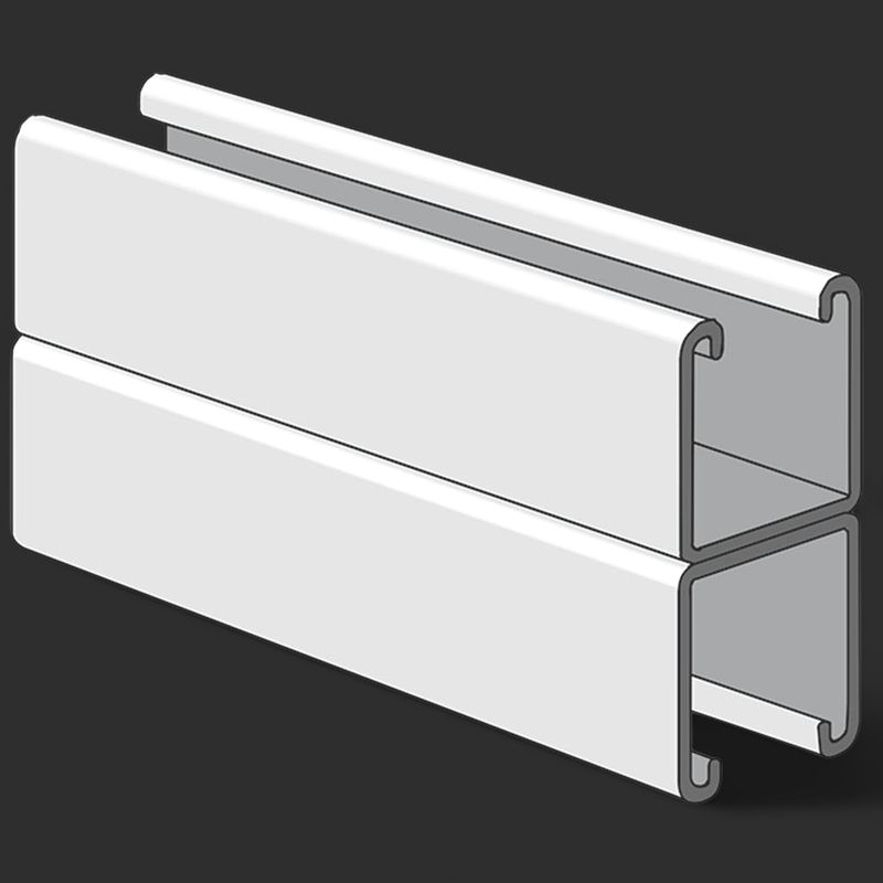 Back to Back Solid Deep Strut Channel 12GA (1-5/8"x3-1/4")