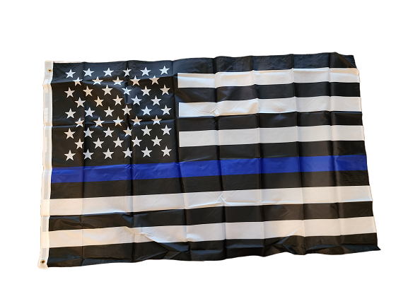 American Flag - Blue Line Police Flag