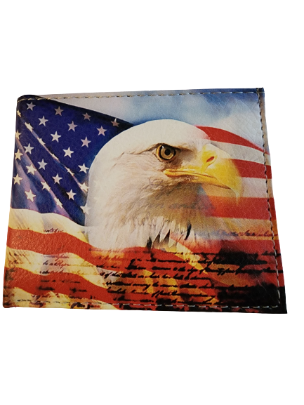 American Flag Wallet with Eagle