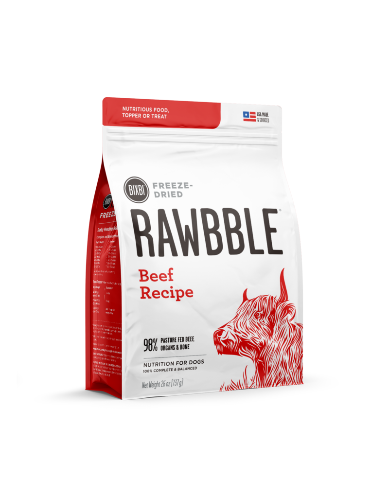 Rawbble Freeze Dried Dog Food - Beef Recipe 340g