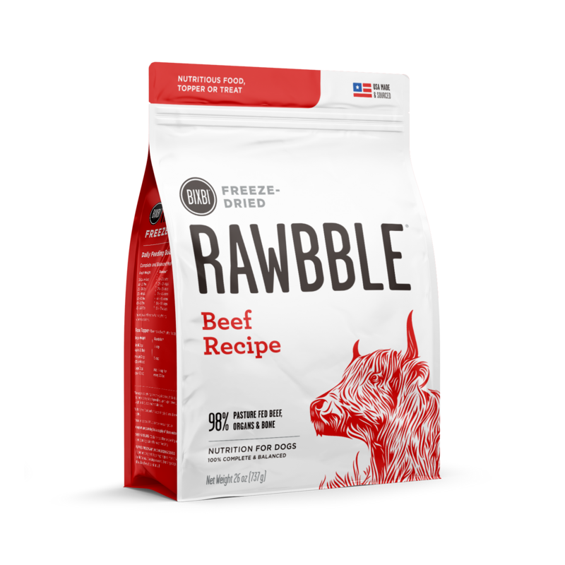 Rawbble Freeze Dried Dog Food - Beef Recipe 737g