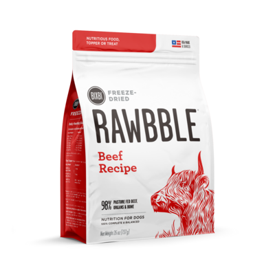 Rawbble Freeze Dried Dog Food - Beef Recipe 737g