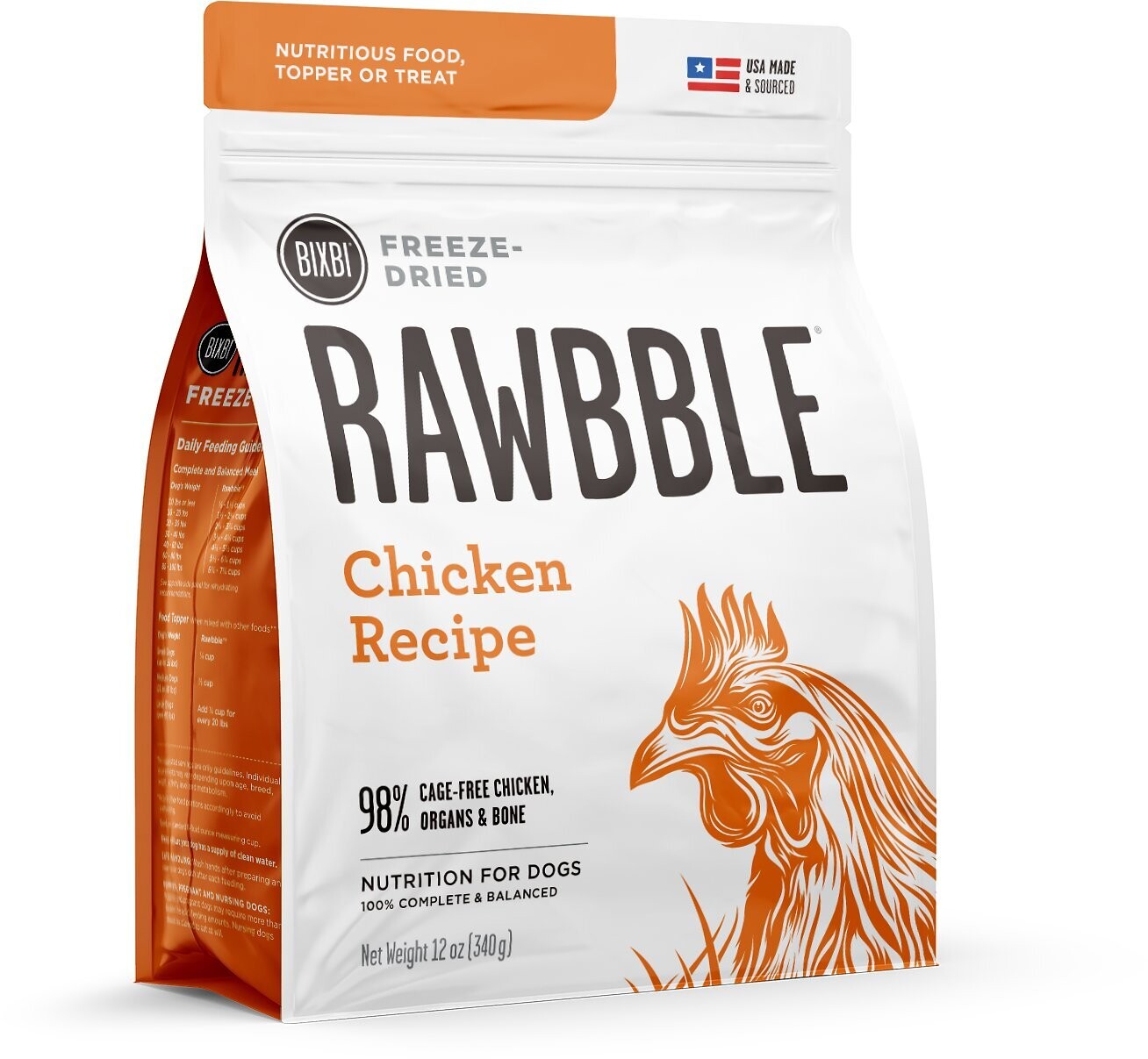 Rawbble Freeze Dried Dog Food - Chicken Recipe 340g