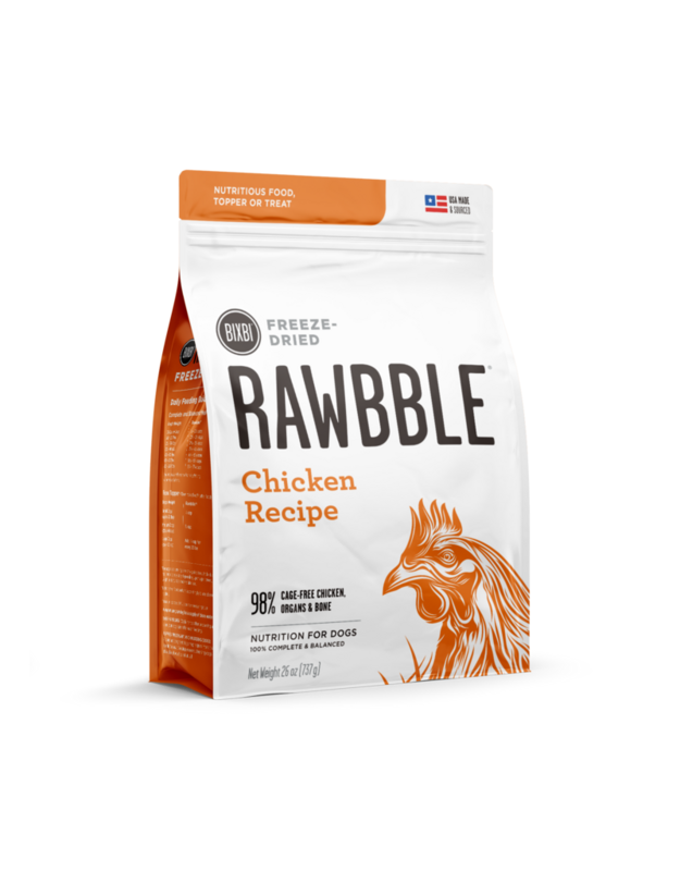 Rawbble Freeze Dried Dog Food - Chicken Recipe 737g