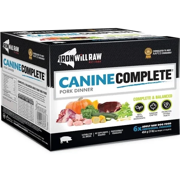 Ironwill Canine Complete Pork Dinner 6lb
