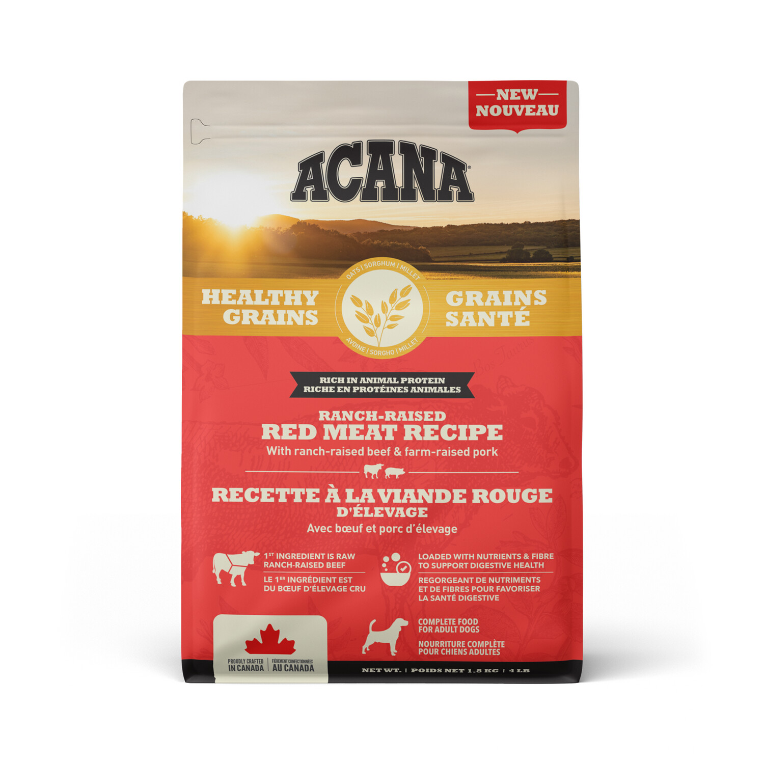 Acana Healthy Grains Red Meat 10.2kg