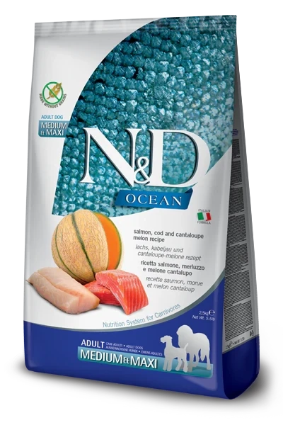 N&D Ocean Salmon,Cod,Cantaloupe Med/ Maxi 5.5lb
