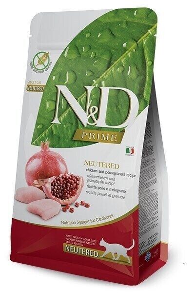 N&D Neutered Chicken Pomegeranate 3.3lb Cat Dry Food