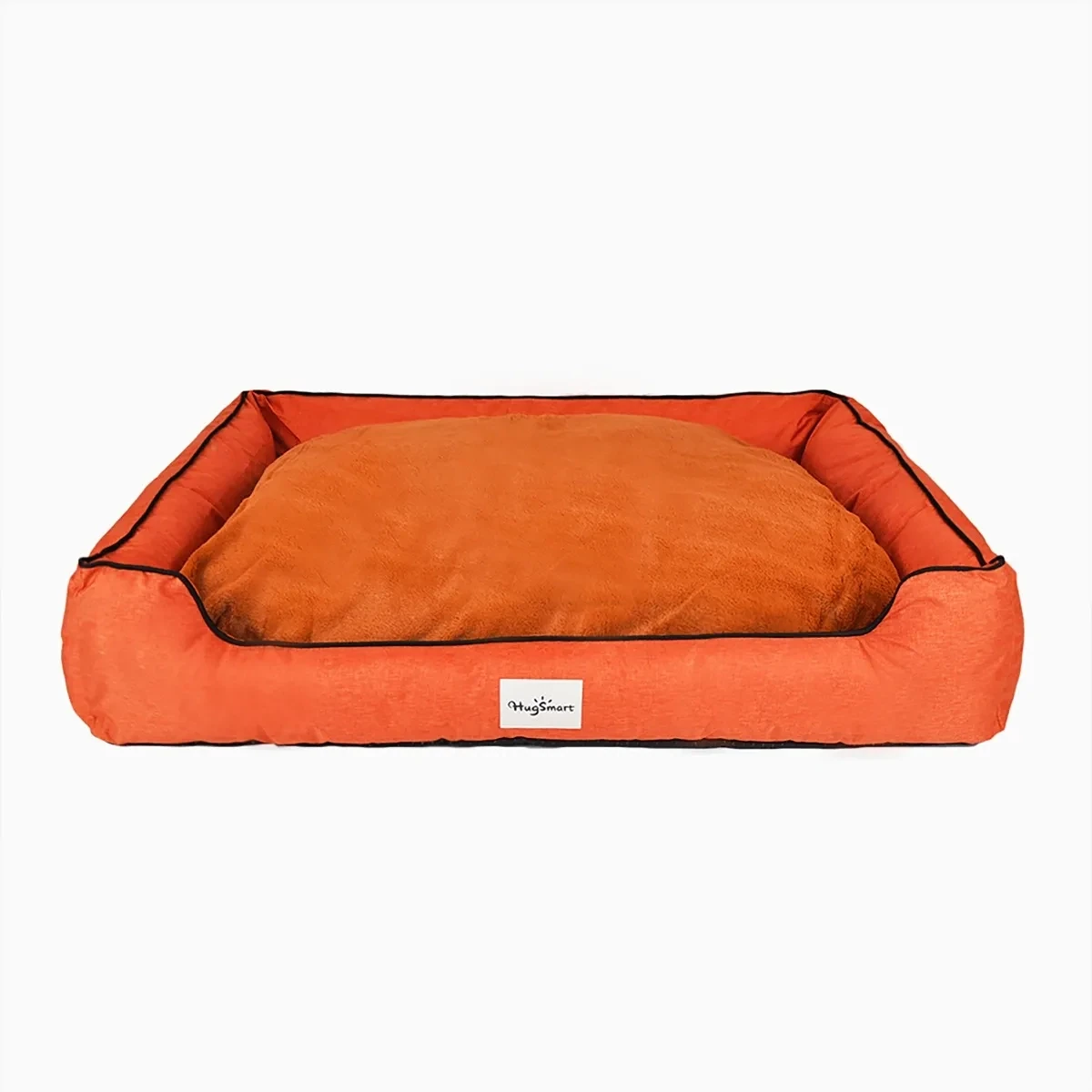 Hug Smart Pet Lounger Dog Bed Orange LG