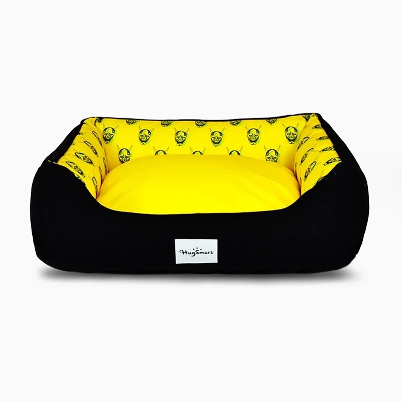 Hug Smart Yellow/Black Dog Bed  MD