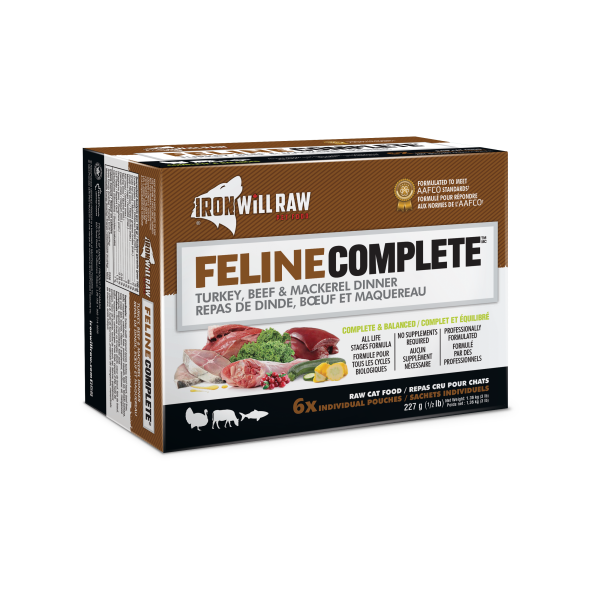 Ironwill Feline Complete Turkey,Beef,Mackerel Dinner 3lb