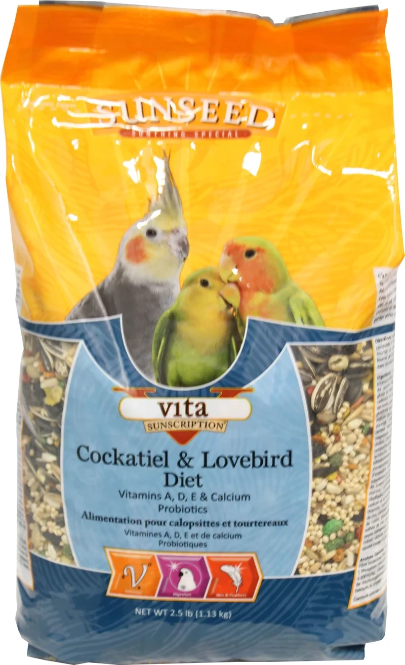 Sunseed Cockatiel & Lovebird 2.5lb/1.13kg