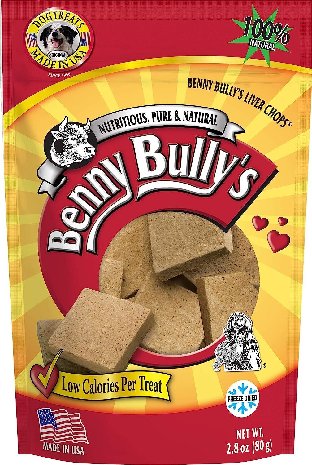 Benny Bully's Liver Chops Original 80g Benny Bully's Liver Chops Original 80g