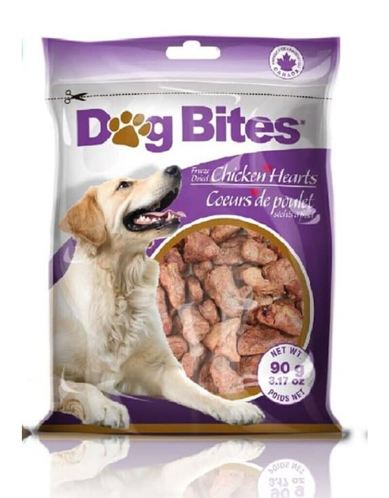 Dog Bites Freeze Dried Chicken Hearts