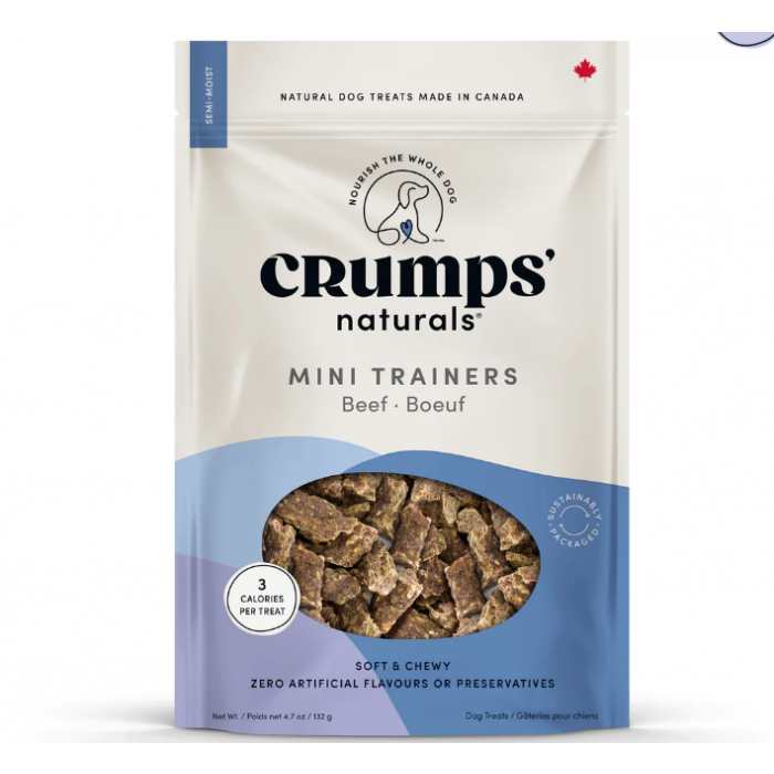 Crumps Mini Trainers Beef Semi Moist Dog Treat 132g