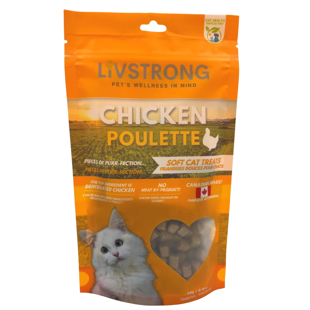 Livestrong Chicken Soft Cat Treat 70g