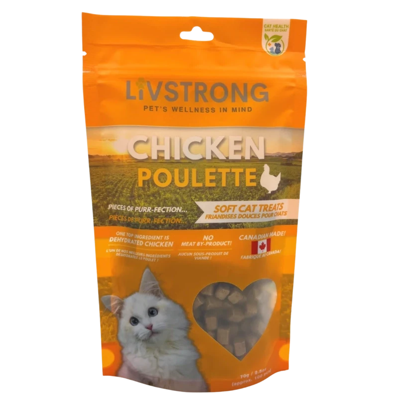 Livestrong Chicken Soft Cat Treat 70g