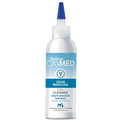 TropiClean OxyMed Odor Reducing Ear Cleaner 118ml