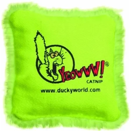 Catnip Pillow Yeowww Yellow Cat Toy