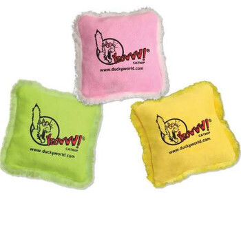 Yeowww! Catnip Pillow Pink Cat Toy