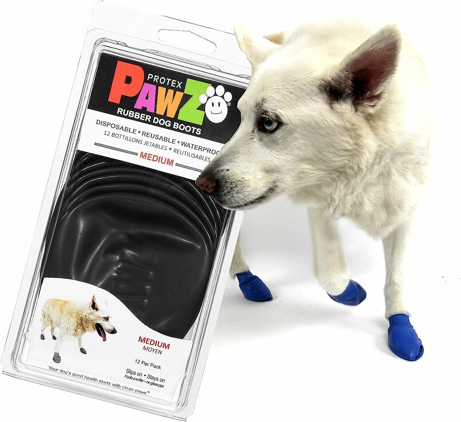Pawz Rubber Dog Boots Medium