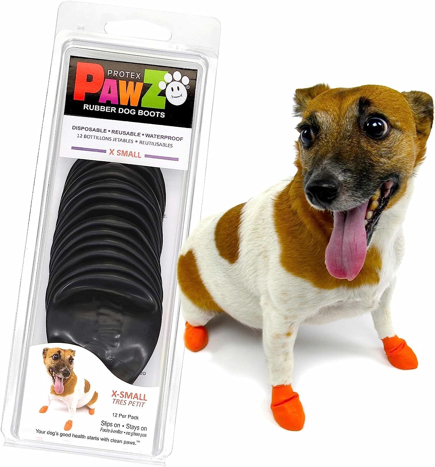 Pawz Rubber Dog Boots X small