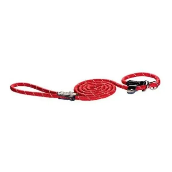 Rogz Rope Moxon Dog Leash, Red Large