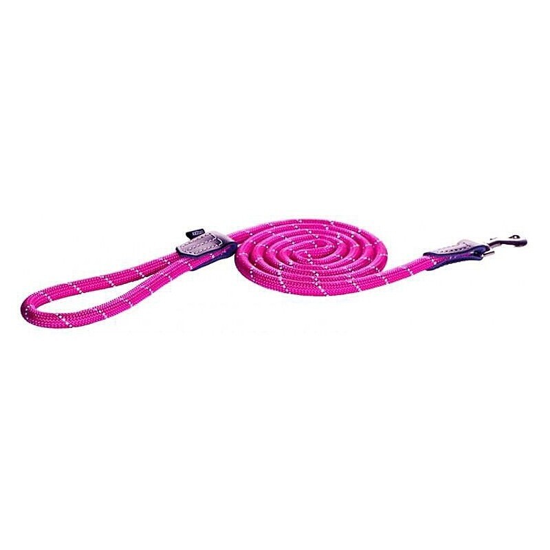 Rogz Long Rope Dog Leash Large Pink