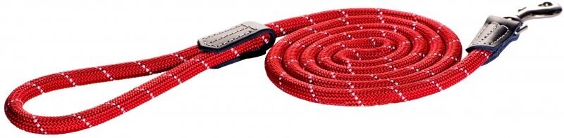 Rogz Long Rope Dog Leash Medium Red