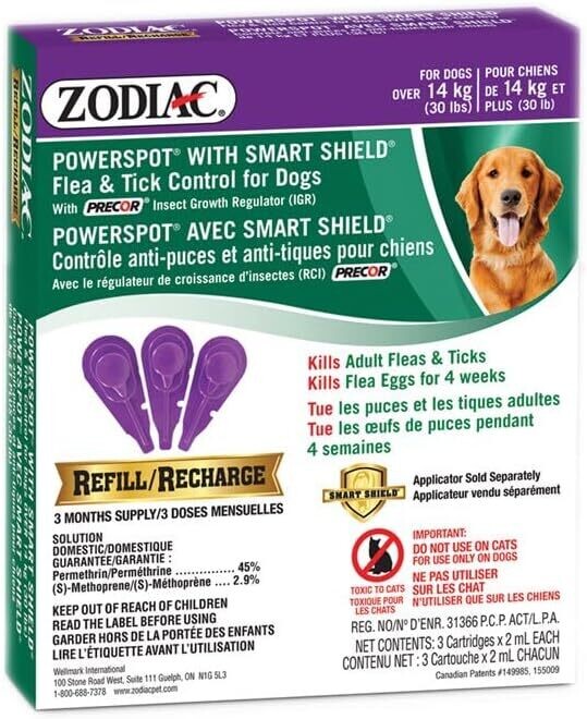 Zodiac Flea And Tick Control For Dogs Over 14kg