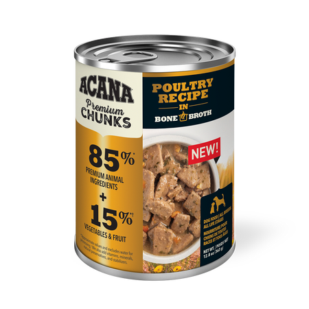Acana Poultry Recipe In Bone Broth 12.8oz( 363g)