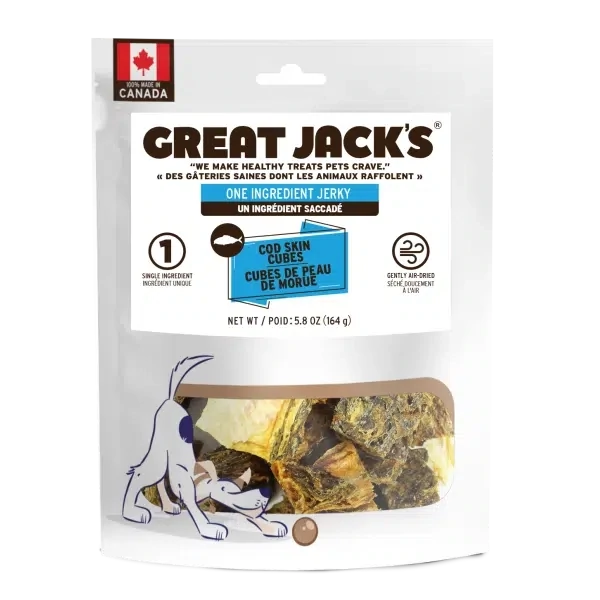 Great Jack's Cod Skin Cubes 164g