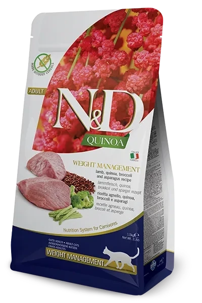 N&D Weight Management Lamb Quinoa Cat 1.5kg 3.3 lb
