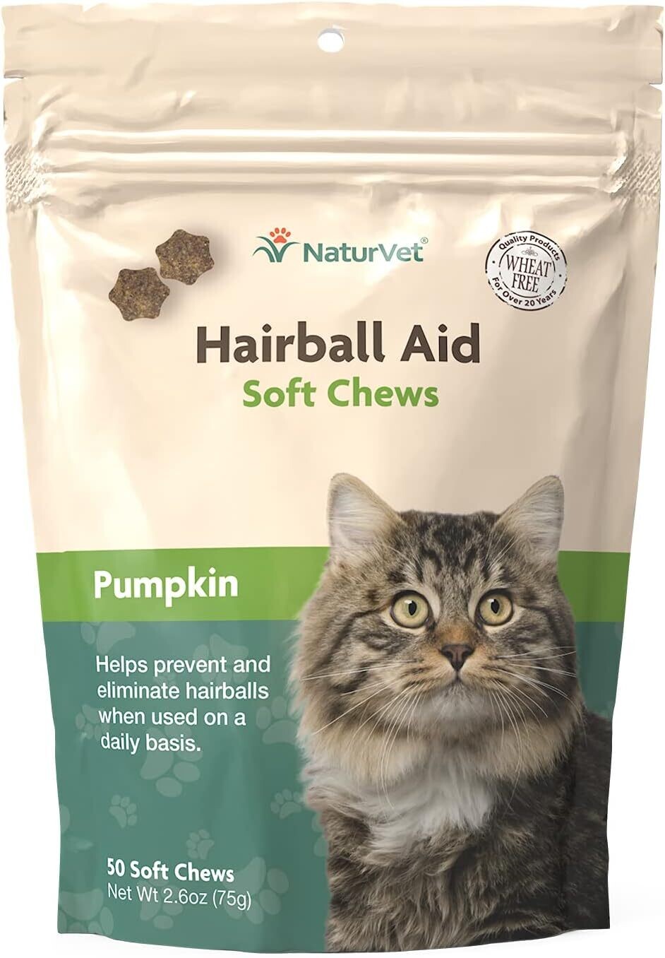 Nature Vet Hairball Aid 50 Soft Chew