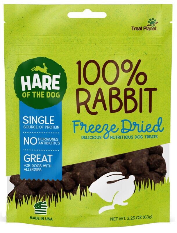Hare 100% Rabbit Freeze Dried Dog Treat 63g