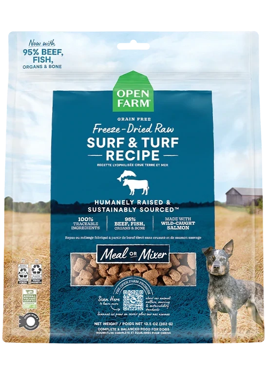 Open Farm Surf & Turf Freeze Dried Raw Surf & Turf 13.5oz