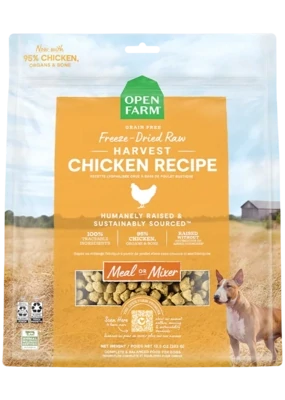 Open Farm Freeze Dried Raw Chicken Dog Food 13.5oz