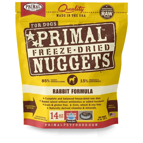 Primal Freeze Dried NUGGETS Rabbit Dog 14oz/397g