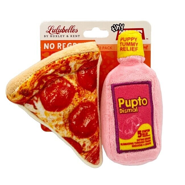 No Regrets Pizza Pack Dog Toy
