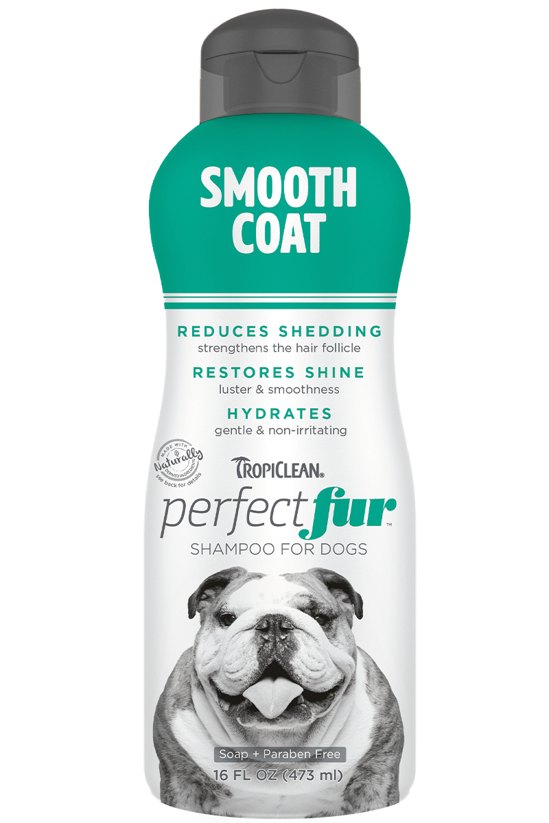 TropiClean Smooth Coat Shampoo For Dogs 473ml