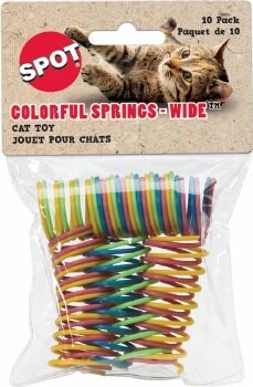 Spot Colorful Springs Wide 10 Pack Cat Toy