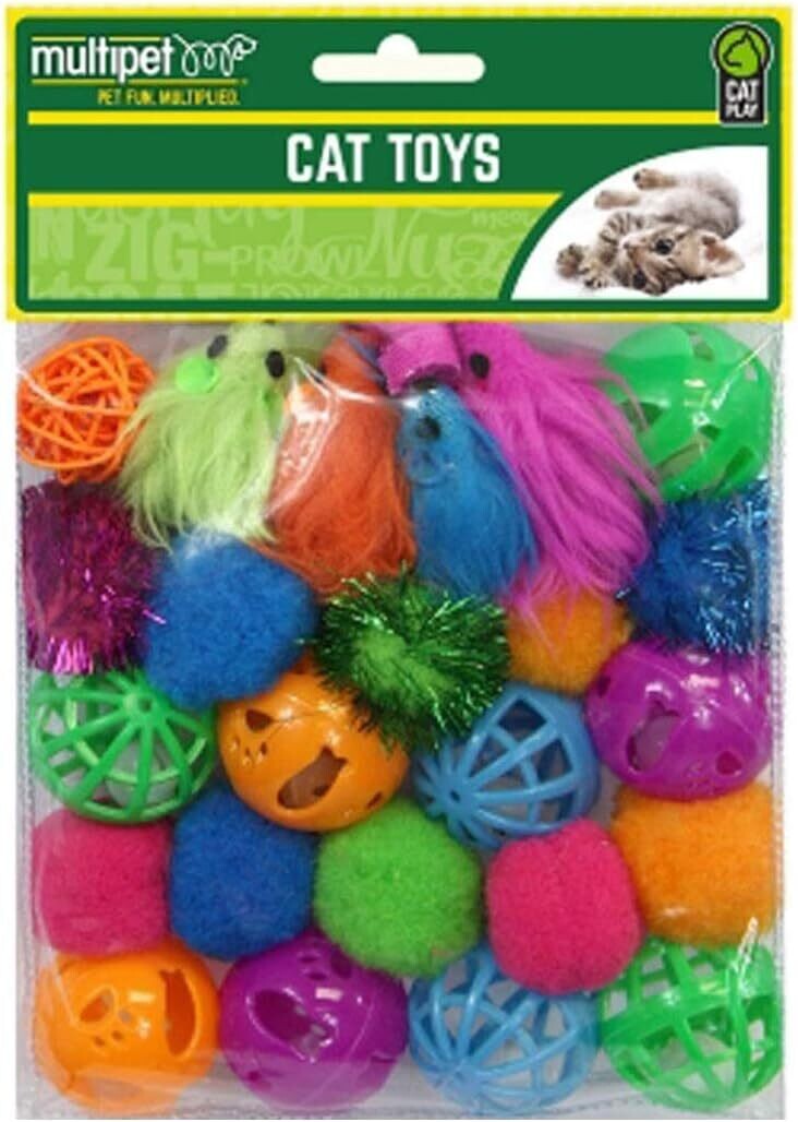Multipet Cat Toy 24pc
