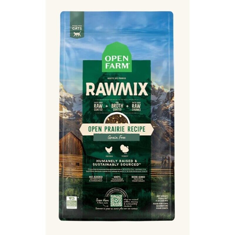 Open Farm Rawmix Open Prairie Chicken, Turkey Cat Food 2.25lb