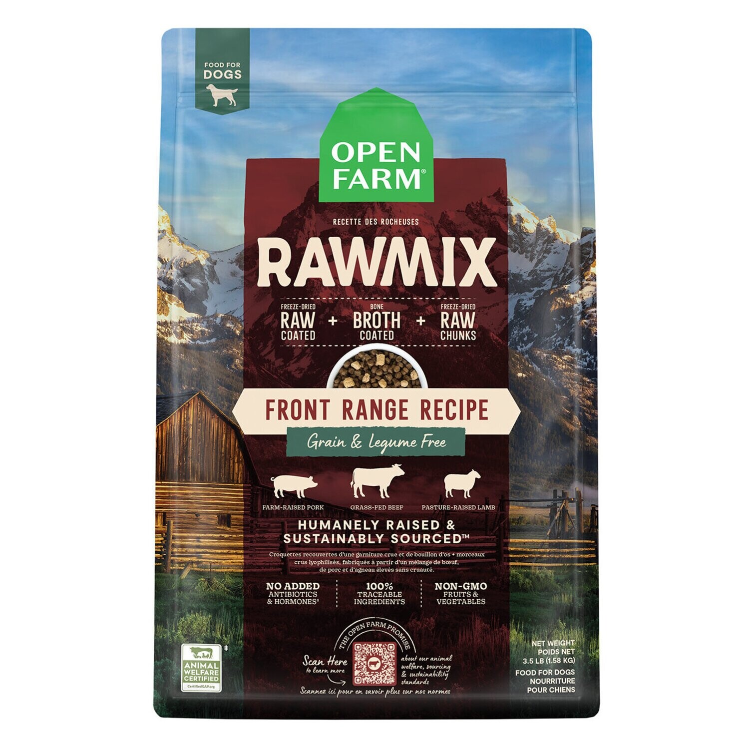 Open Farm Rawmix Front Range Dry Dog Food 3.5lb