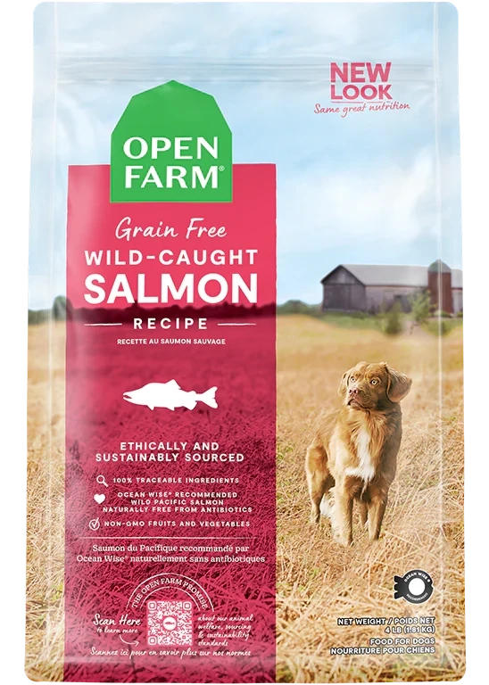 Open Farm Wild-caught Salmon Dry Dog Food 4lb
