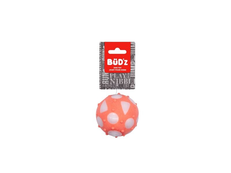 Bud'z Rubber Toy Large Full Ball Orange