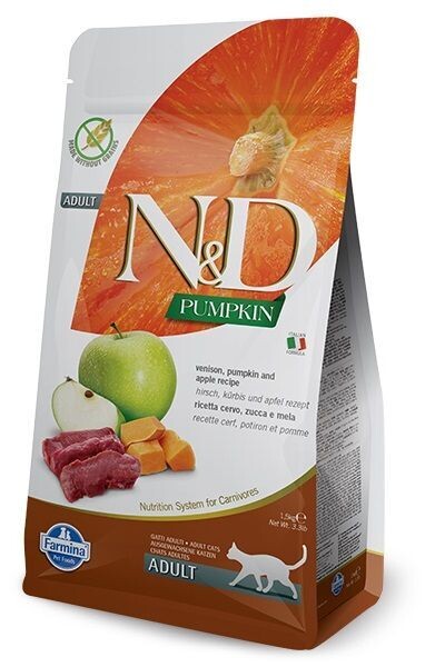 N&D Pumkin Venison, Apple Adult Cat Dry Food 3.3 lb